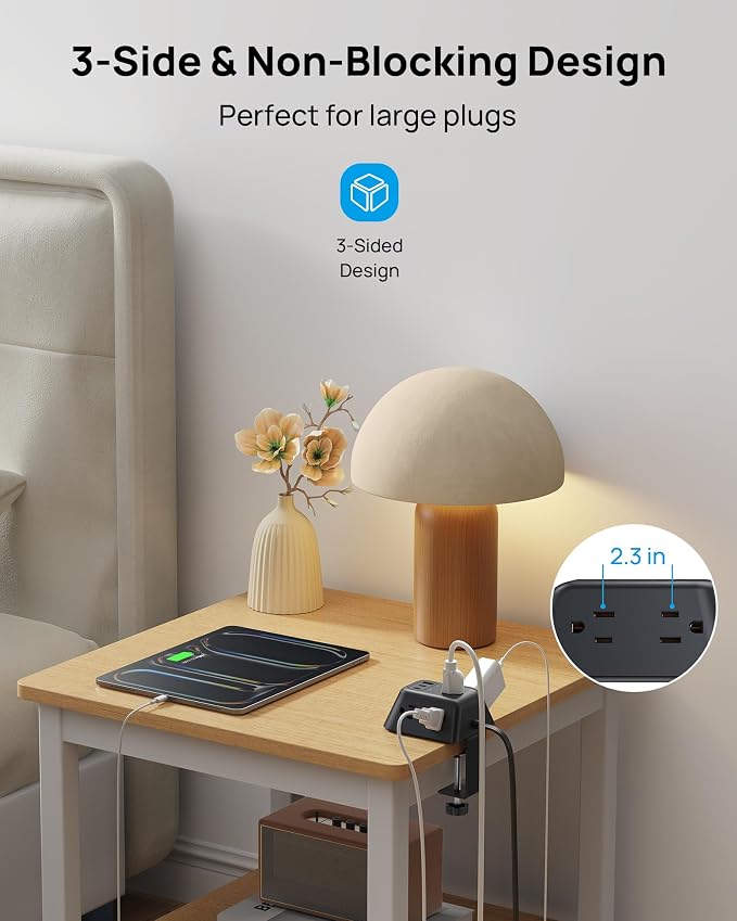 TROND Desk Clamp Power Strip, Desk Charging Station - Image 5