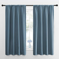 NICETOWN Blackout Curtains for Bedroom, Smoky Blue, 1 Pair, 42 by 45-inch by NICETOWN