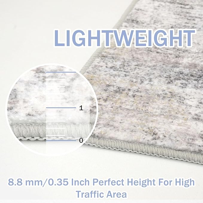 Abstract Runner Rug 2x7 Ft Washable Runners - Image 4