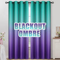 COSVIYA Grommet Ombre Room Darkening Curtains 96 inches Long by COSVIYA