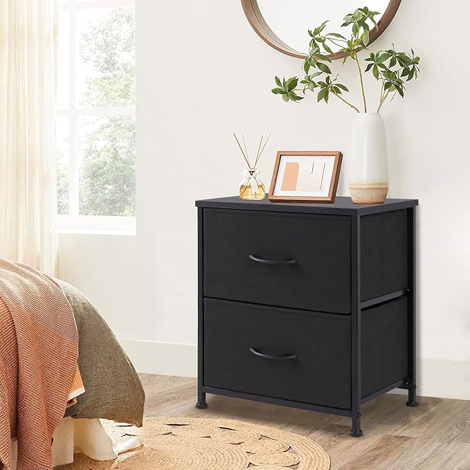 DUMOS Nightstand Set of 2, Small Dresser - Image 2