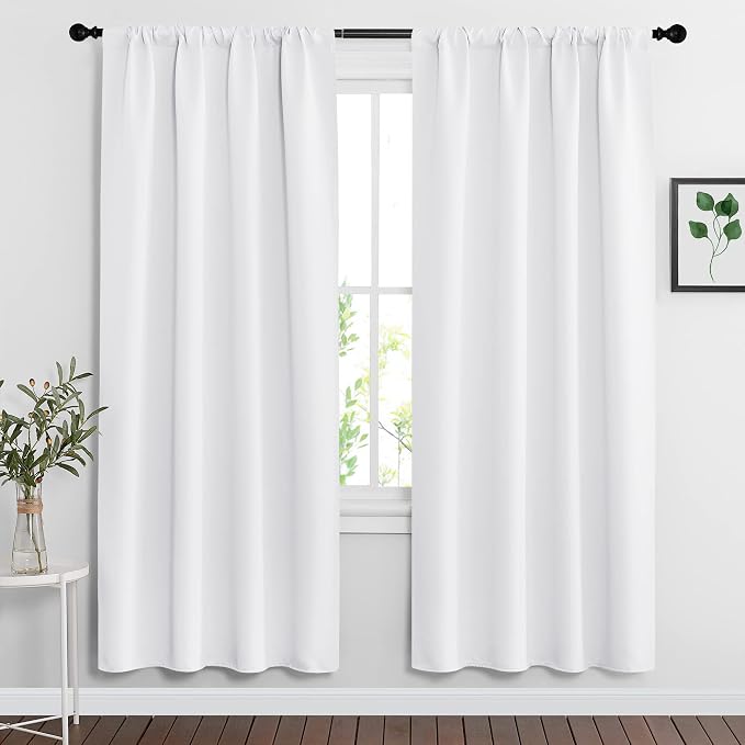 RYB HOME Curtains for Bedroom Living Room Nursery Office 63 inches Long | by RYBHOME
