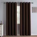 IGEMAEVE Blackout Curtains for Bedroom Grommets Chocolate 52" W x 84" L | by IGEMAEVE
