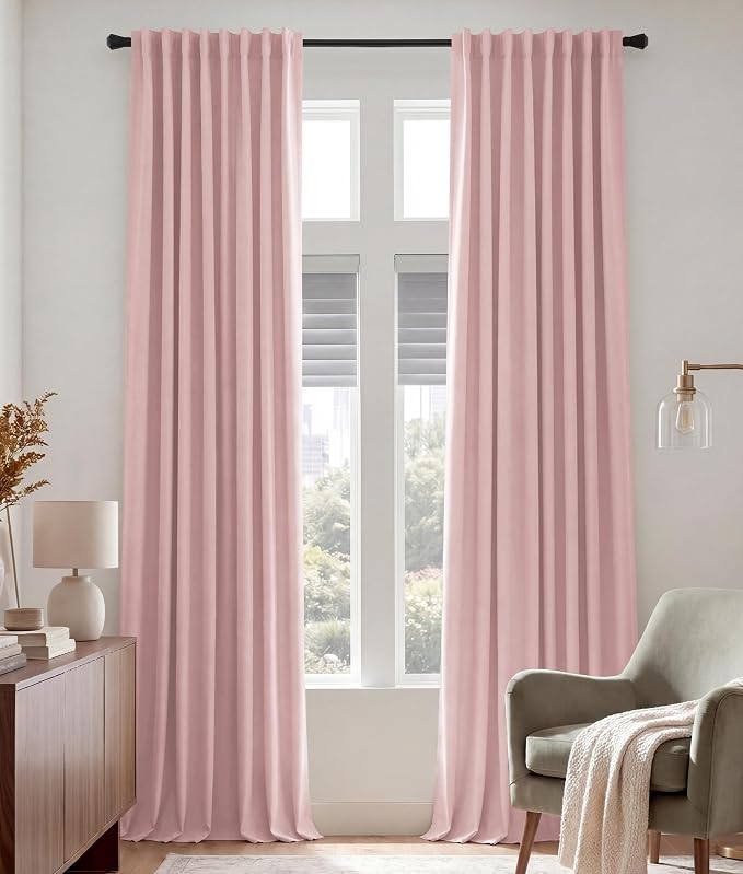 PONY DANCE Extra Long 75% Blackout Curtains 120 inches Long by PONYDANCE