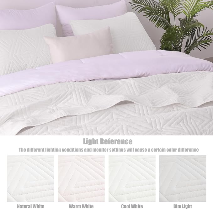 Whale Flotilla Soft Geometric King Quilt Set - Image 7
