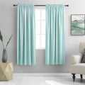 Aqua Blackout Curtains for Bedroom by DONREN
