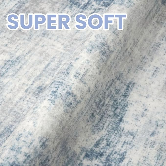 Abstract Runner Rug 2x10 Ft Washable Runners - Image 7