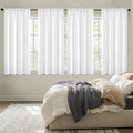 MIULEE Pure White Blackout Curtains 4 Panels Set 72 Inch Length Bedroom | by MIULEE