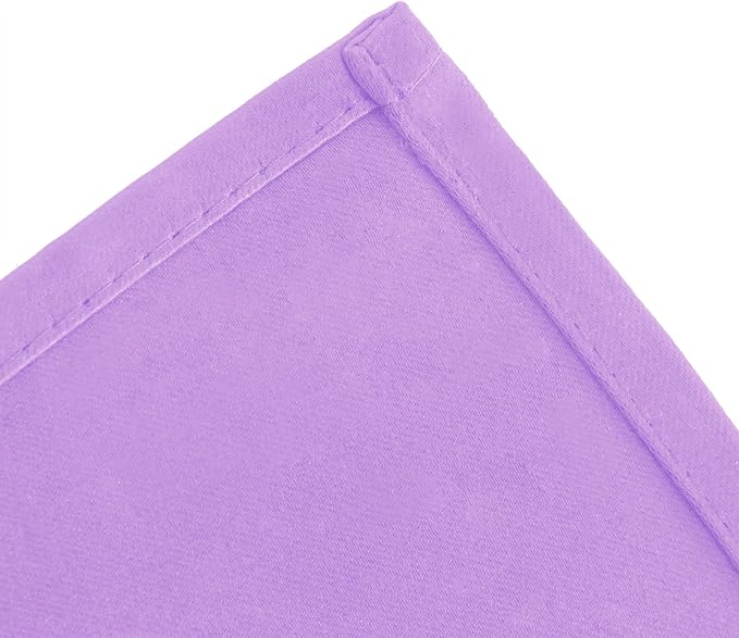 Blackout Curtains 66 x 72 Inch Long Lavender Curtains Set of 2 Panels Room - Image 7