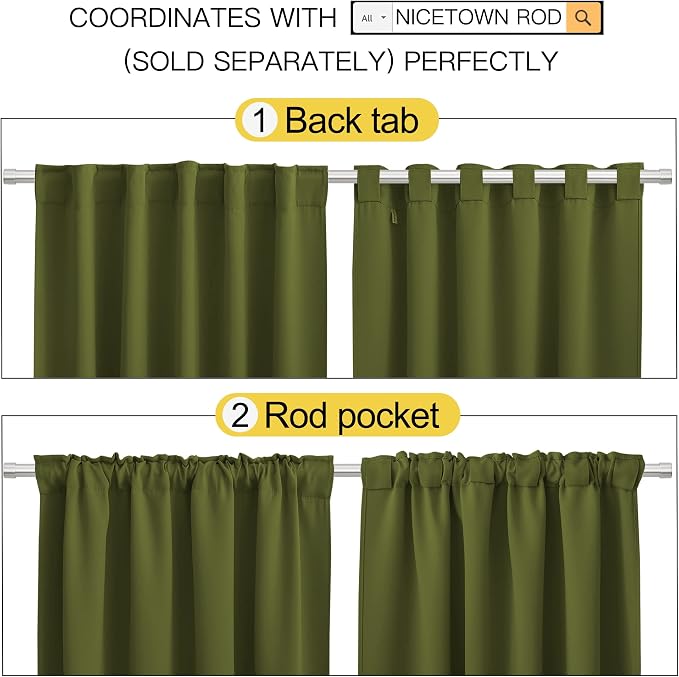 NICETOWN Christmas Living Room Blackout Curtains - Image 3