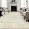 10x14 Area Rug Living Room: Modern Washable Indoor Carpet Beige | by FXRHLP