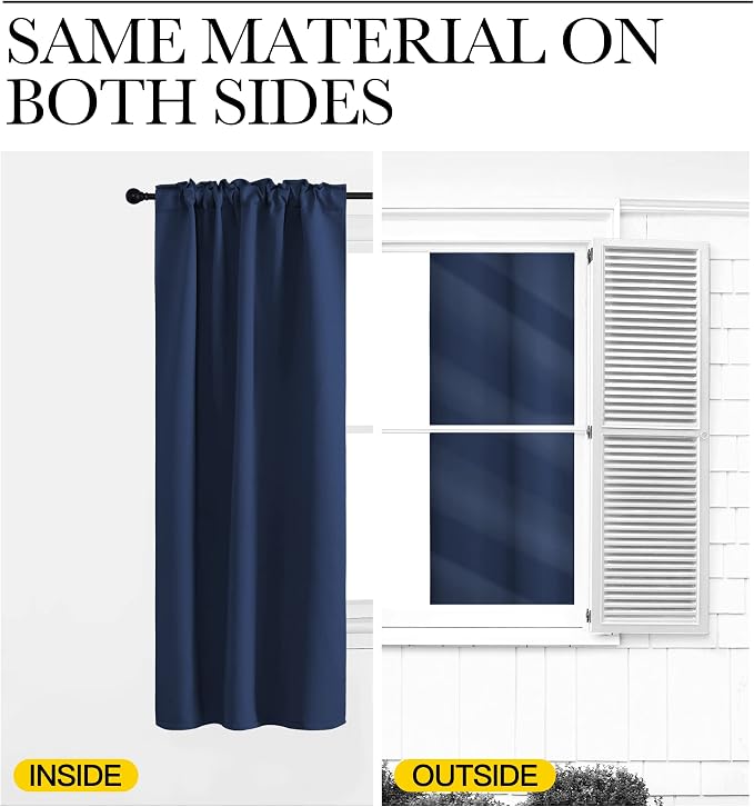 NICETOWN Bedroom Blackout Curtain Panels - Image 6