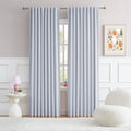 Silver Grey Blackout Curtains for Bedroom Thermal Insulated Window Treatment by DUALIFE