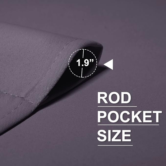 RYB HOME Blackout Curtains for Bedroom Living Room Nursery 72 inches Long | - Image 7