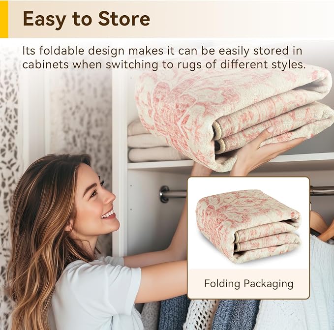 RELEANY Washable Area Rug, Large 9'x12', Water Repellent, Pet Friendly - Image 6