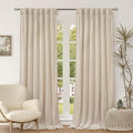 BGment 78 Inch Velvet Curtains for Bedroom, Cream Beige | Thick, Thermal by BGment