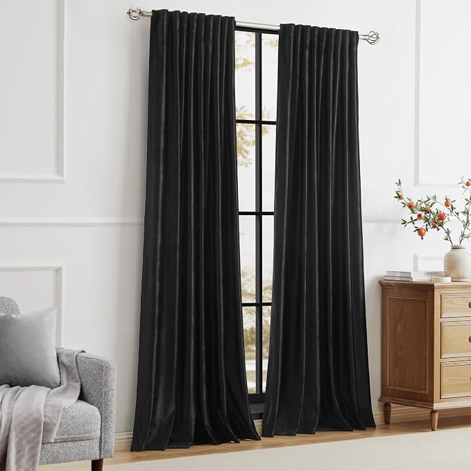 PRIMROSE Black Curtains 96 inch - Image 7