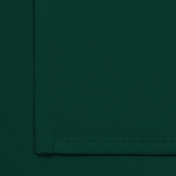 Yakamok Blackout Curtains 38x54 inch Dark Green Thermal Drapes-Bedroom | 2 - Image 6