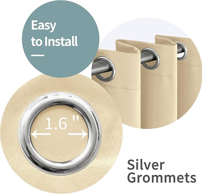 BGment Thermal Insulated 100% Blackout Curtains - Image 6