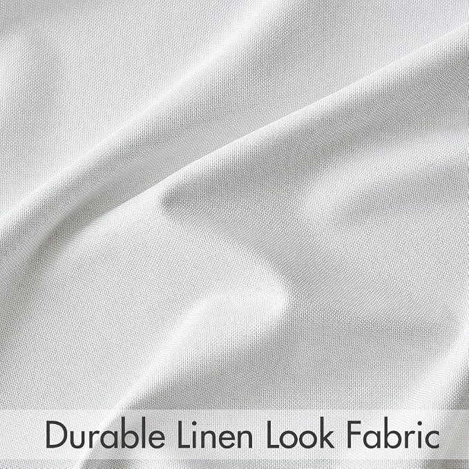 MIULEE 100% Blackout Curtains Linen Curtains & Drapes 90 Inches Long, Full - Image 7