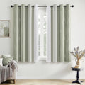 MIULEE Sage Green and Greyish White Ombre Blackout Curtains 52Wx54L | Full Room by MIULEE