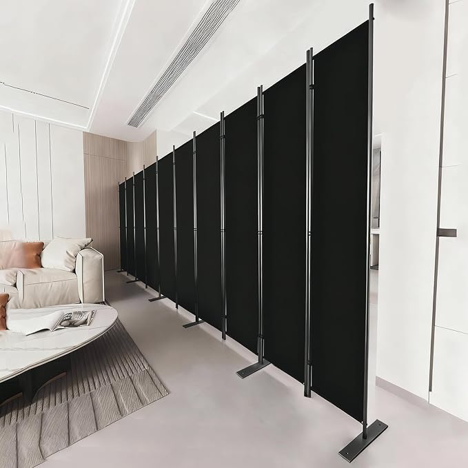 C-Hopetree 10 Panels Room Divider, 6 Ft Tall Indoor Folding Privacy Screen - Image 2