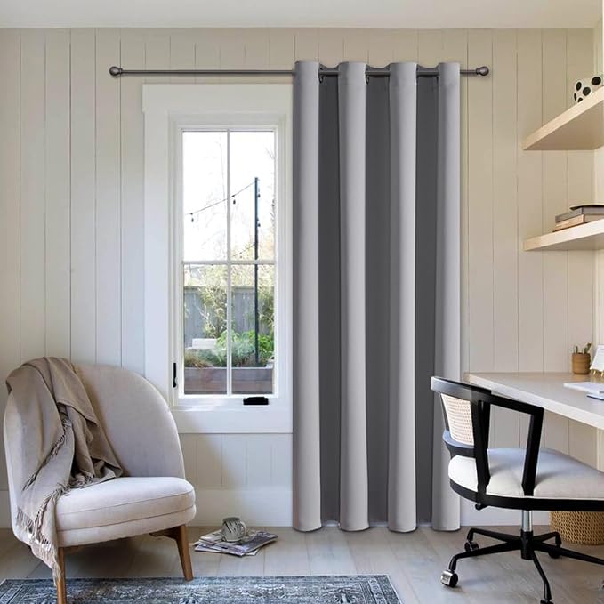 ChrisDowa Blackout Curtains for Bedroom 90 Inch Door Curtain, 1 Panel | 52W x by ChrisDowa