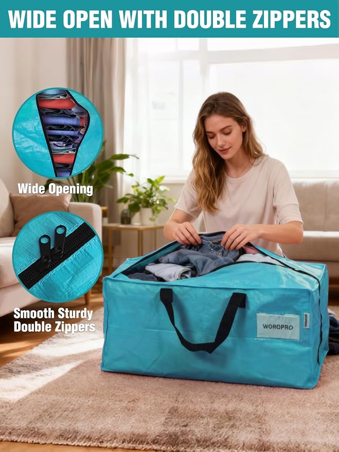 WORKPRO 8 Pack Extra Large Moving Bags - Image 6
