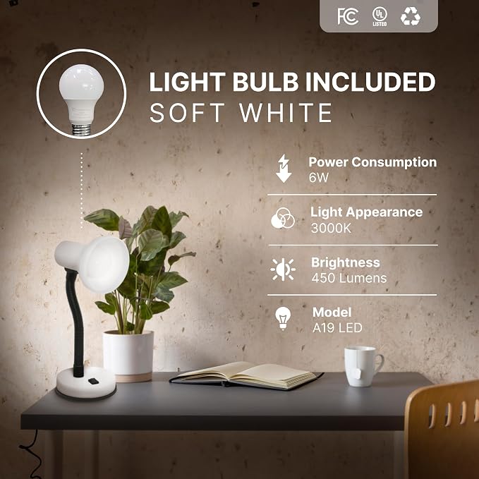 Xtricity LED Desk Light, 360° Adjustable Gooseneck, | Home and Office Lamp - Image 4