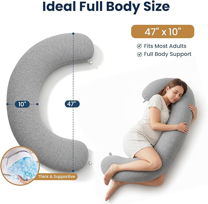 TranquilRelax C Shaped Body Pillow - Image 2