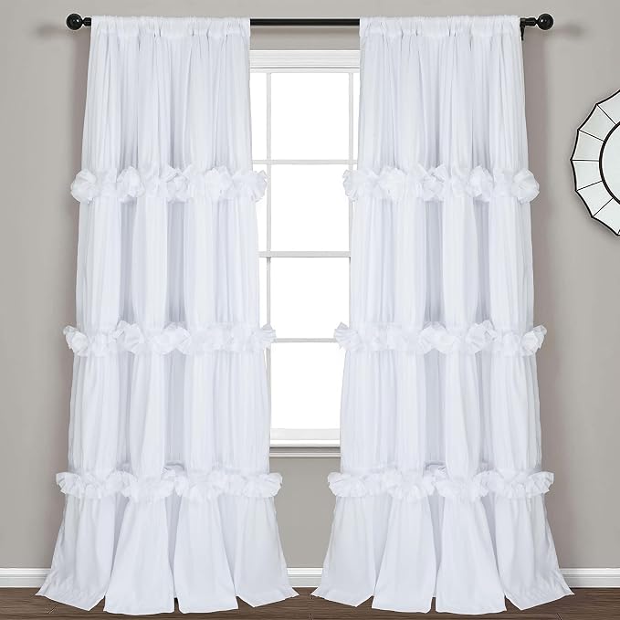 Thermal Insulated Window Curtains, Rustic Rod Pocket Drapes by Homechoice+Decor