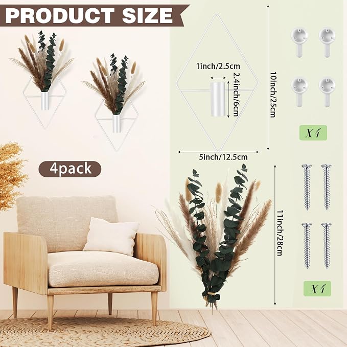 Jexine 8 Pcs Hanging Planters - Image 2
