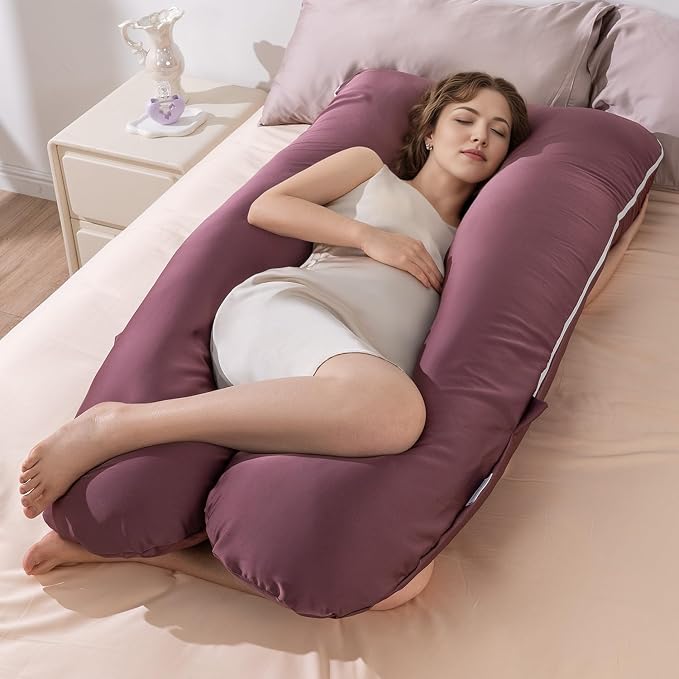 QUEEN ROSE Pregnancy Pillow, U Shaped Full Body Pillows - Image 7