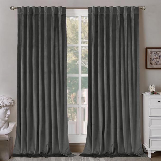 BGment Blackout Velvet Curtains 84 inches by BGment
