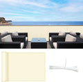 3'x25' Brown Balcony Privacy Screen Fence Windscreen 90% UV Block | 90% privacy by SUNLAX