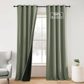 NICETOWN Dark Mallard Room Darkening Blackout Curtains 95 inches Long | by NICETOWN
