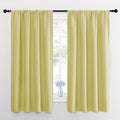 NICETOWN RV Blackout Curtains for Camper Windows, Paler Yellow, Short Blackout by NICETOWN