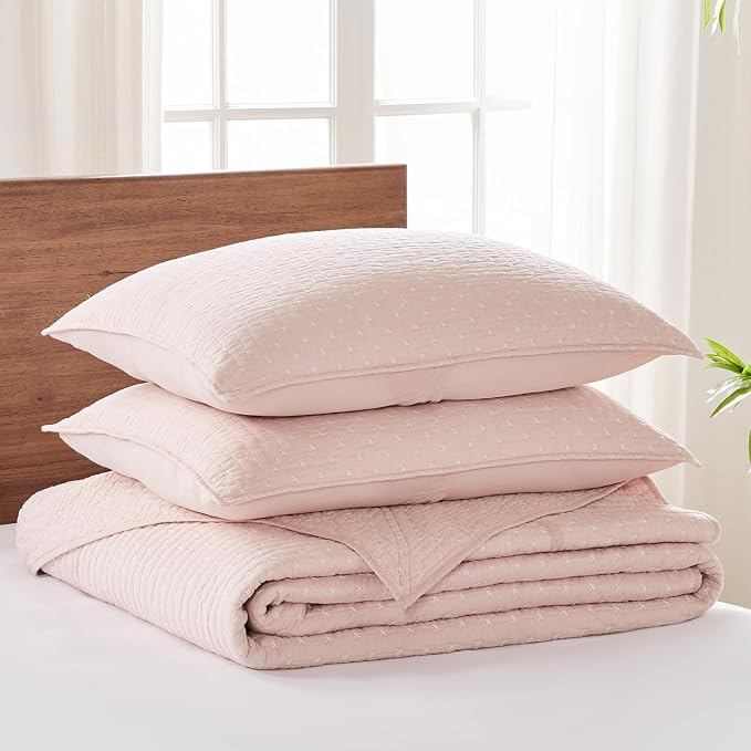 Levtex Home Cross Stitch Reversible Queen Bedspread Set - Image 3