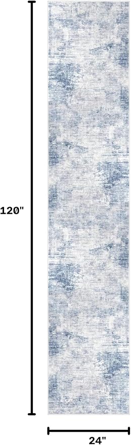 Abstract Runner Rug 2x10 Ft Washable Runners - Image 2
