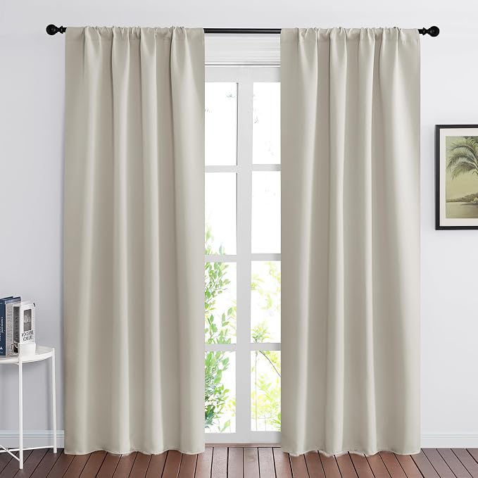 RYB HOME Curtains for Bedroom Living Room Nursery Office 72 inches Long | Room by RYBHOME
