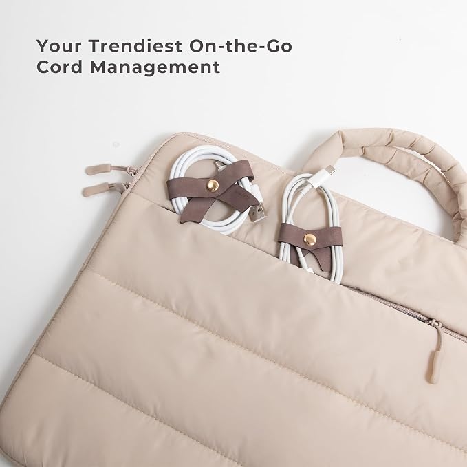 5 Pack Cord Organizer, Bow Cord Keeper, Cable Organizer USB Holder, Leather - Image 5