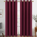 Diraysid Burgundy Red Grommet Blackout Curtains by Diraysid%2C+refresh+your+life