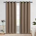 COSVIYA Grommet Room Darkening Khaki Curtains 84 inch Long by COSVIYA