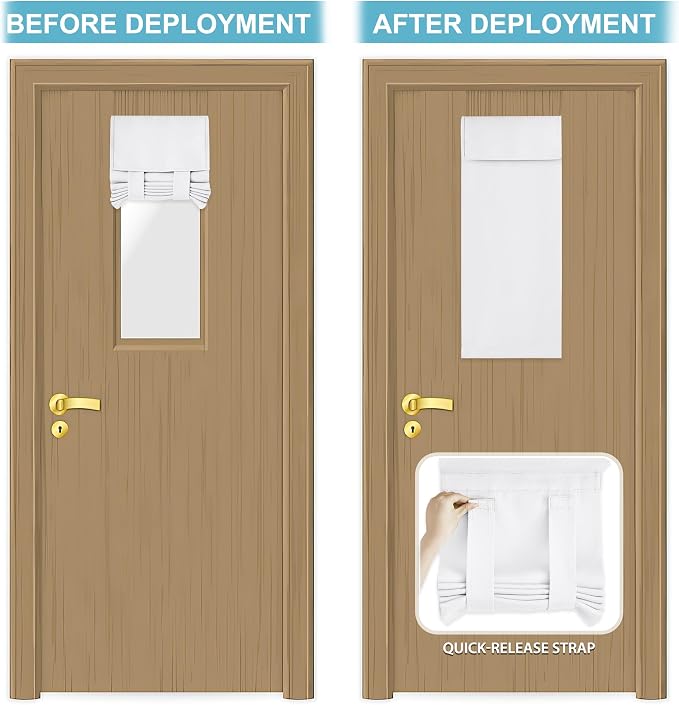 RYB HOME Front Door Window Covering Tie Up Small Sidelight Curtain | No Drill - Image 5