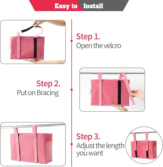 Bunk Bed Organizer, Bedside Caddy Hanging Storage Bag, - Image 5
