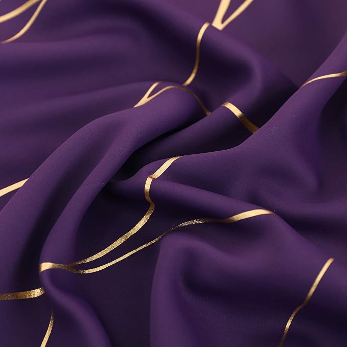Deconovo Curtains for Living Room, Pattern Blackout Curtains 72 Inches Long | - Image 7