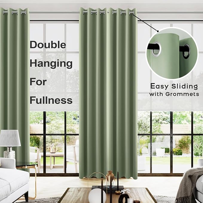 KOUFALL Retro Vintage Curtains for Bedroom - Image 2