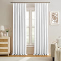 Extra Long Pleated Curtains 120 Inches Long 10 ft Length, Luxury Pinch Pleats by KEQIAOSUOCAI