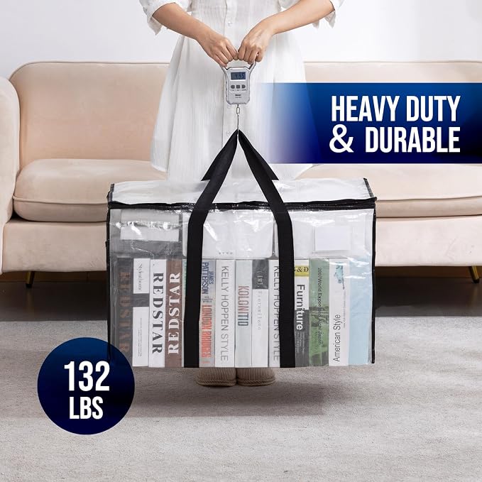 TAILI 8 Pack Clear Extra Large Moving Bags, Storage Bag - Image 7