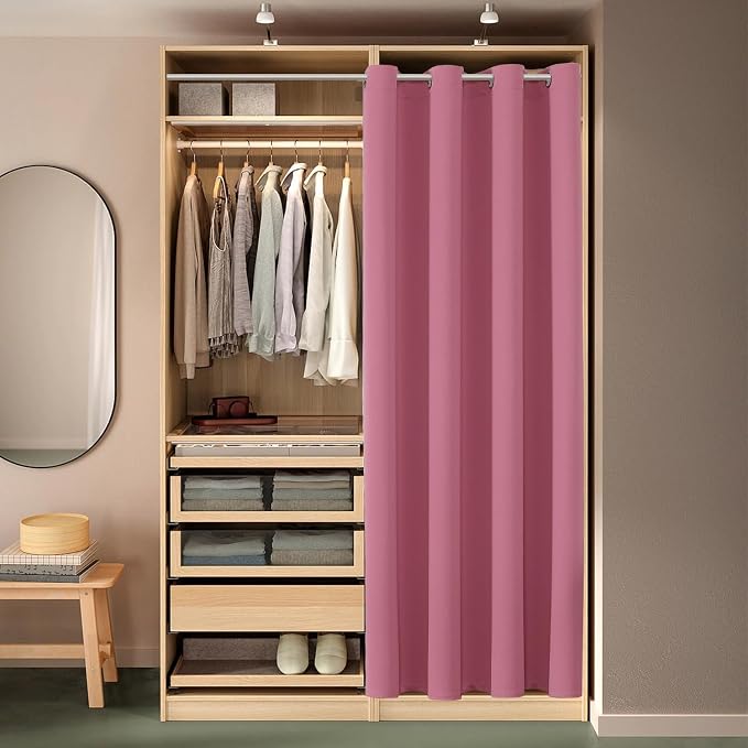 ChrisDowa Blackout Curtains for Bedroom 90 Inch Door Curtain, 1 Panel | 52W x - Image 6